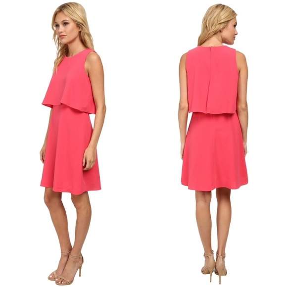 Calvin Klein Dresses & Skirts - Calvin Klein Popover Crepe Dress Pink